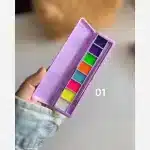خط چشم آبرنگی رنگی هندیان با براش