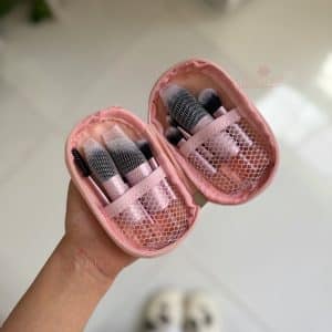 ست براش آرایشی طرح شین صورتی